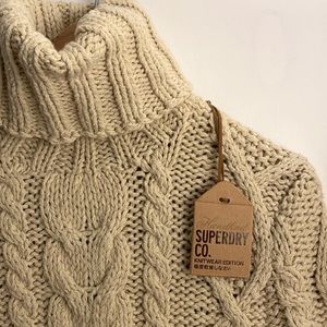 New Superdry Dayleaford Roll Neck Sweater